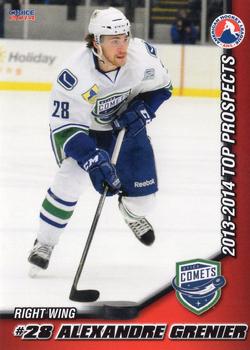 2013-14 Choice AHL Top Prospects #46 Alexandre Grenier Front