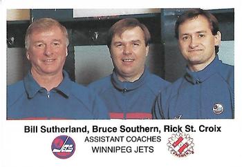 1988-89 Winnipeg Jets Police #NNO Bill Sutherland / Bruce Southern / Rick St. Croix Front