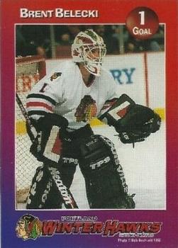 1997-98 Taco Bell Portland Winterhawks (WHL) #2 Brent Belecki Front