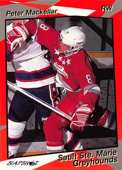 1993-94 Slapshot Sault Ste. Marie Greyhounds (OHL) #9 Peter MacKellar Front