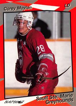 1993-94 Slapshot Sault Ste. Marie Greyhounds (OHL) #26 Corey Moylan Front