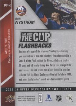 2015-16 Upper Deck - Day with the Cup Flashbacks #DCF-3 Bob Nystrom Back