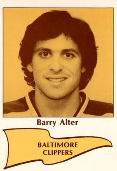 1979-80 Baltimore Clippers (EHL) #NNO Barry Alter Front