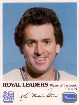 1977-78 Royal Bank Vancouver Canucks #NNO Mike Walton Front