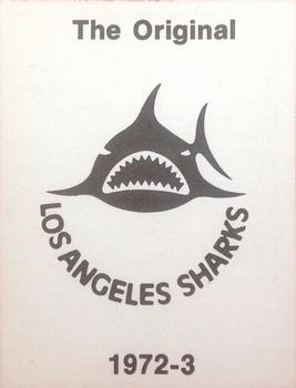 1972-73 Los Angeles Sharks (WHA) #NNO Mike Byers Back
