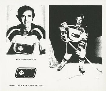 1972-73 Ottawa Nationals (WHA) #NNO Ken Stephanson Front