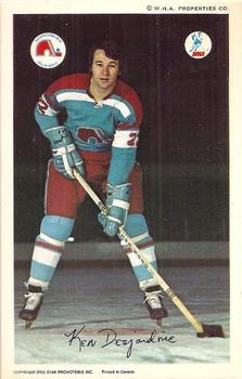 1972-73 Quebec Nordiques (WHA) #NNO Ken Desjardine Front