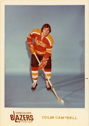 1973-74 Vancouver Blazers (WHA) #NNO Colin Campbell Front