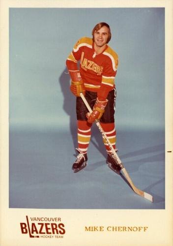 1973-74 Vancouver Blazers (WHA) #NNO Mike Chernoff Front