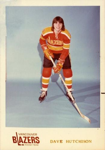 1973-74 Vancouver Blazers (WHA) #NNO Dave Hutchison Front