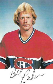 1980-81 Montreal Canadiens #NNO Bill Baker Front