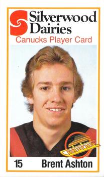 1980-81 Silverwood Dairy Vancouver Canucks #1 Brent Ashton Front