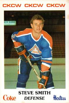 1983-84 Moncton Alpines (AHL) Police #10 Steve Smith Front