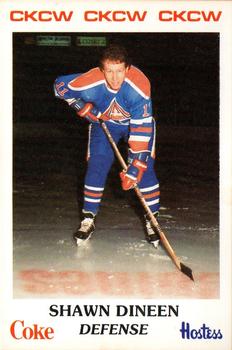 1983-84 Moncton Alpines (AHL) Police #25 Shawn Dineen Front