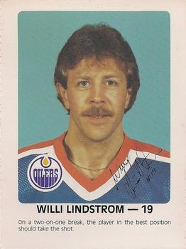 1984-85 Red Rooster Edmonton Oilers #NNO Willy Lindstrom Front