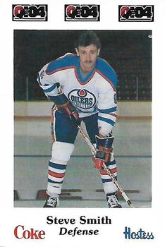 1984-85 Nova Scotia Oilers (AHL) Police #11 Steve Smith Front