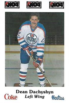 1984-85 Nova Scotia Oilers (AHL) Police #13 Dean Dachyshyn Front