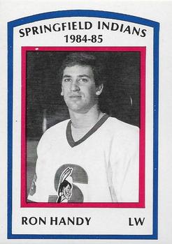 1984-85 Springfield Indians (AHL) #14 Ron Handy Front