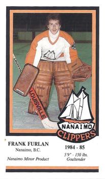 1984-85 Nanaimo Clippers (BCHL) Police #8 Frank Furlan Front