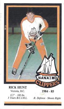 1984-85 Nanaimo Clippers (BCHL) Police #10 Rick Hunt Front