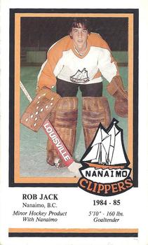 1984-85 Nanaimo Clippers (BCHL) Police #11 Rob Jack Front