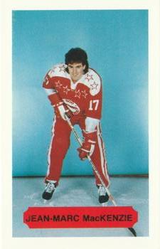 1984-85 Sault Ste. Marie Greyhounds (OHL) #NNO Jean-Marc MacKenzie Front