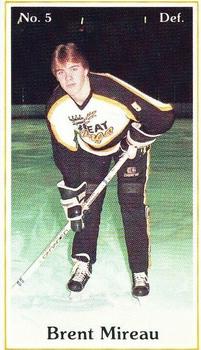 1984-85 Brandon Wheat Kings (WHL) Police #2 Brent Mireau Front