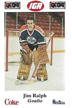 1985-86 Nova Scotia Oilers (AHL) Police #15 Jim Ralph Front