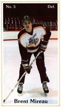 1985-86 Brandon Wheat Kings (WHL) Police #2 Brent Mireau Front