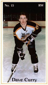 1985-86 Brandon Wheat Kings (WHL) Police #6 Dave Curry Front