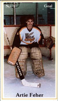 1985-86 Brandon Wheat Kings (WHL) Police #8 Artie Feher Front