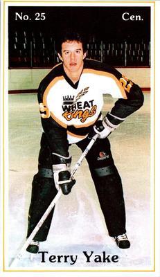 1985-86 Brandon Wheat Kings (WHL) Police #14 Terry Yake Front