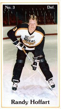 1985-86 Brandon Wheat Kings (WHL) Police #24 Randy Hoffart Front