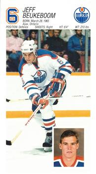 1986-87 Edmonton Oilers #NNO Jeff Beukeboom Front