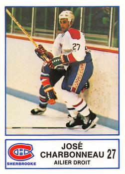 1986-87 Sherbrooke Canadiens (AHL) #NNO Jose Charbonneau Front