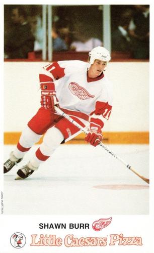 1987-88 Little Caesars Detroit Red Wings #NNO Shawn Burr Front