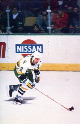 1987-88 Minnesota North Stars Postcards #NNO Keith Acton Front