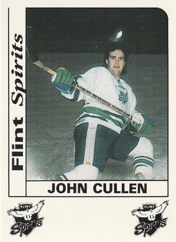 1987-88 Flint Spirits (IHL) #NNO John Cullen Front