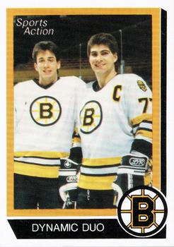 1988-89 Sports Action Boston Bruins #NNO Dynamic Duo (Cam Neely / Ray  Bourque) Front