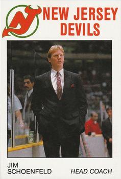 1988-89 Carretta New Jersey Devils #NNO Jim Schoenfeld Front