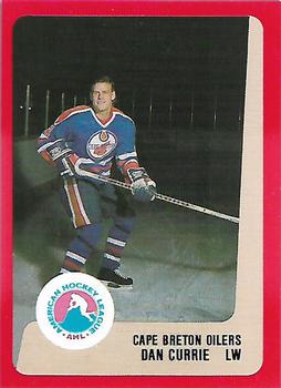 1988-89 ProCards Cape Breton Oilers (AHL) #NNO Dan Currie Front
