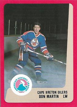 1988-89 ProCards Cape Breton Oilers (AHL) #NNO Don Martin Front