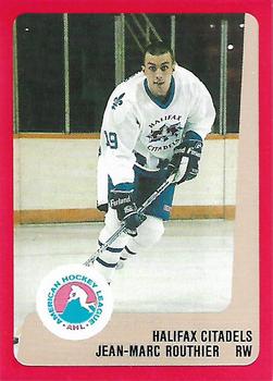 1988-89 ProCards Halifax Citadels (AHL) #NNO Jean-Marc Routhier Front