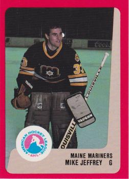 1988-89 ProCards Maine Mariners (AHL) #NNO Mike Jeffrey Front