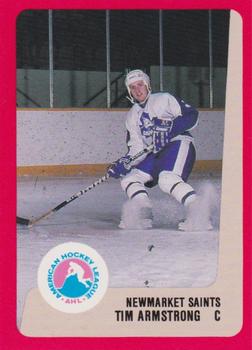 1988-89 ProCards Newmarket Saints (AHL) #NNO Tim Armstrong Front