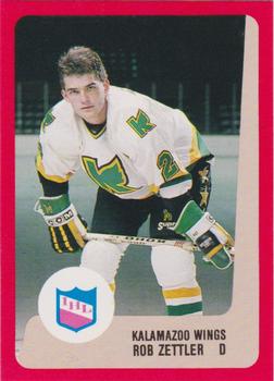 1988-89 ProCards Kalamazoo Wings (IHL) #NNO Rob Zettler Front