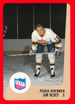 1988-89 ProCards Peoria Rivermen (IHL) #NNO Jim Vesey Front