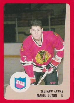 1988-89 ProCards Saginaw Hawks (IHL) #NNO Mario Doyon Front