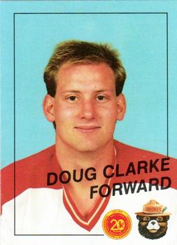 1988-89 Salt Lake Golden Eagles (IHL) Smokey #14 Doug Clarke Front