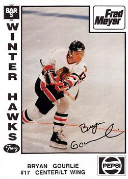 1989-90 Portland Winterhawks (WHL) #NNO Bryan Gourlie Front